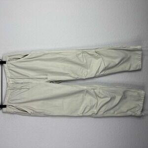Tna Pants Womens Small Beige Elastic Waist Relaxed Fit Athleisure Casual Jogger‎